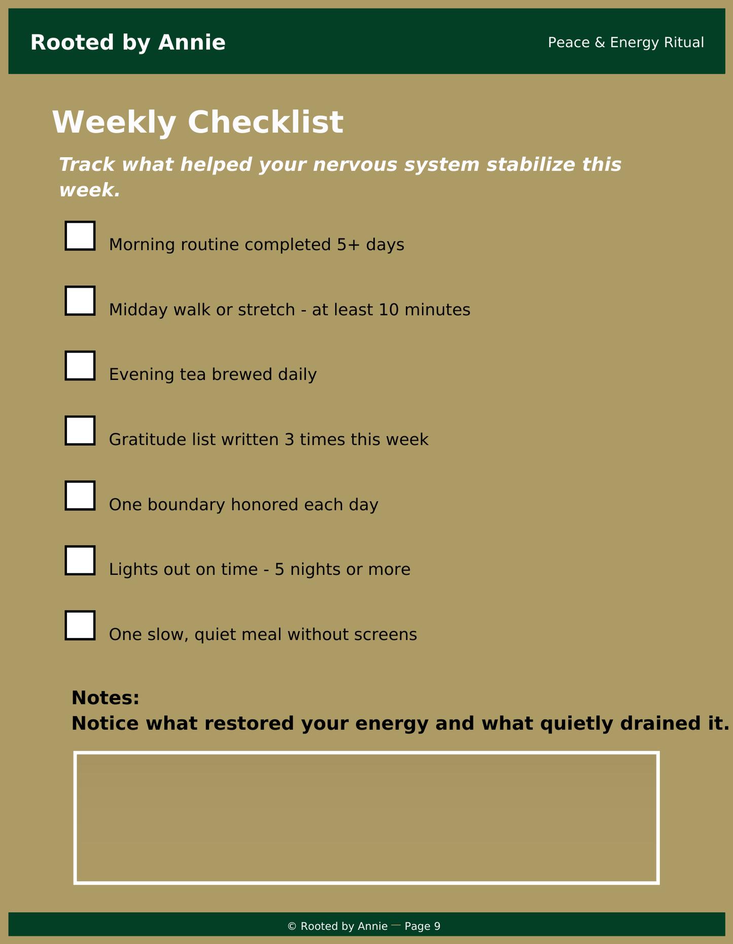 Nervous System Reset Digital Guide - Wellness Program For Stress, Anxiety, And Overall Health