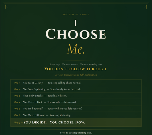 I Choose Me — Stop Starting Over